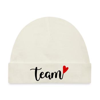 Team - Baby Premium Organic Mütze - Naturweiß - Vorne