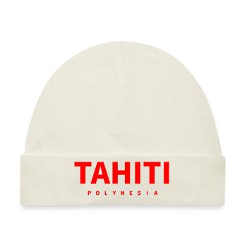 Tahiti Polynesien - Baby Premium Organic Mütze - Naturweiß - Vorne