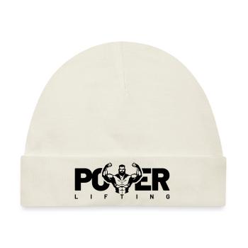power lifting - Baby Premium Organic Mütze - Naturweiß - Vorne