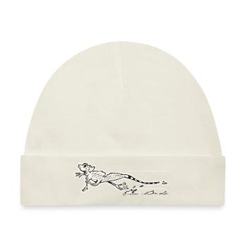 Retro Jesus Christus Eidechse - Baby Premium Organic Mütze - Naturweiß - Vorne