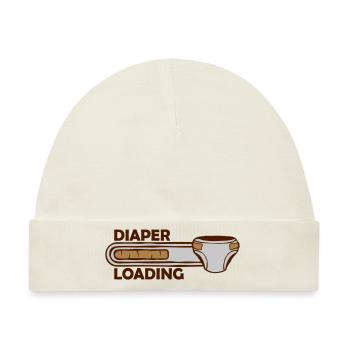 Diaper Loading Windel - Baby Premium Organic Mütze - Naturweiß - Vorne