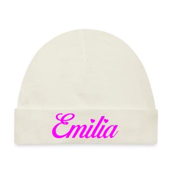 Emilia - Baby Premium Organic Mütze - Naturweiß - Vorne