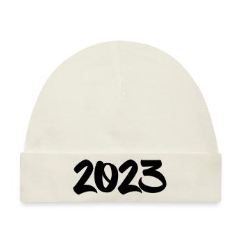 2023 - Baby Premium Organic Mütze - Naturweiß - Vorne