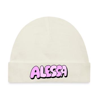 Alessa - Baby Premium Organic Mütze - Naturweiß - Vorne