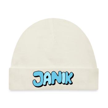 Janik - Baby Premium Organic Mütze - Naturweiß - Vorne