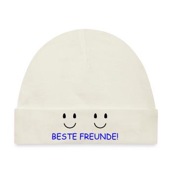 Beste Freunde - Baby Premium Organic Mütze - Naturweiß - Vorne