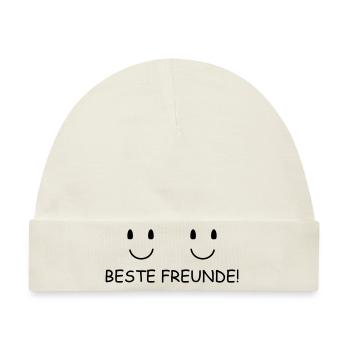 Beste Freunde - Baby Premium Organic Mütze - Naturweiß - Vorne