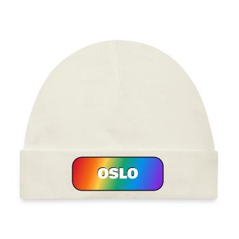 OSLO PRIDE REGENBOGEN - Baby Premium Organic Mütze - Naturweiß - Vorne