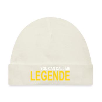 Call me Legende - Baby Premium Organic Mütze - Naturweiß - Vorne