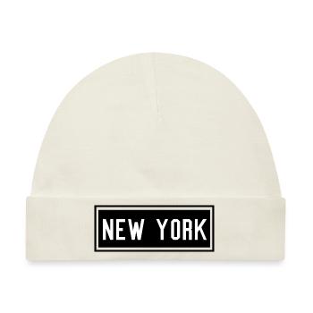 New York - Baby Premium Organic Mütze - Naturweiß - Vorne
