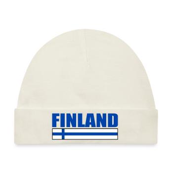 Finnland - Baby Premium Organic Mütze - Naturweiß - Vorne