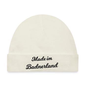 Made im Badnerlande - Baby Premium Organic Mütze - Naturweiß - Vorne