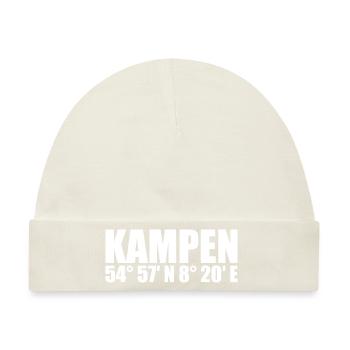 Kampen Koordinaten - Baby Premium Organic Mütze - Naturweiß - Vorne