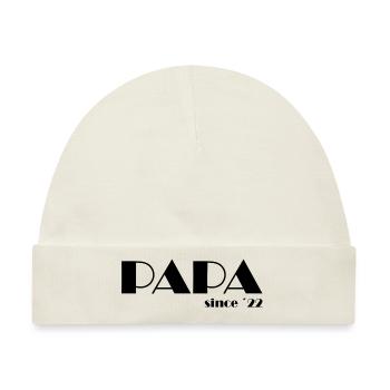Papa 22 s - Baby Premium Organic Mütze - Naturweiß - Vorne