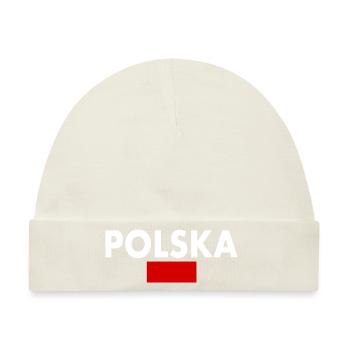 Polska - Baby Premium Organic Mütze - Naturweiß - Vorne