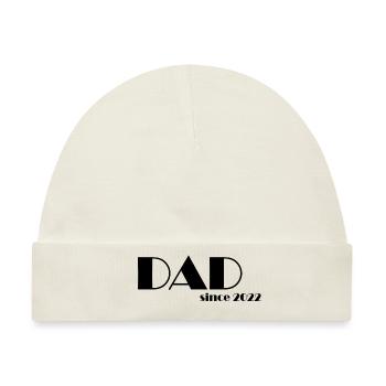 DAD since 2022 s - Baby Premium Organic Mütze - Naturweiß - Vorne
