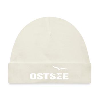 ostsee strandfeeling sommer-vibes rügen moin moin - Baby Premium Organic Mütze - Naturweiß - Vorne