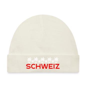 Schweizer Enzian - Baby Premium Organic Mütze - Naturweiß - Vorne