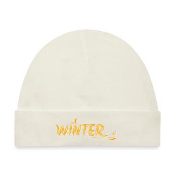 Winter - Baby Premium Organic Mütze - Naturweiß - Vorne