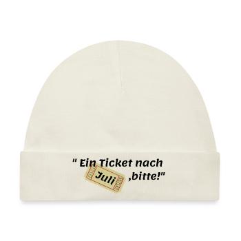 Juli Ticket - Baby Premium Organic Mütze - Naturweiß - Vorne