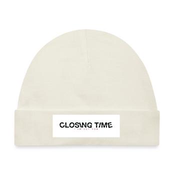 closing time - Baby Premium Organic Mütze - Naturweiß - Vorne