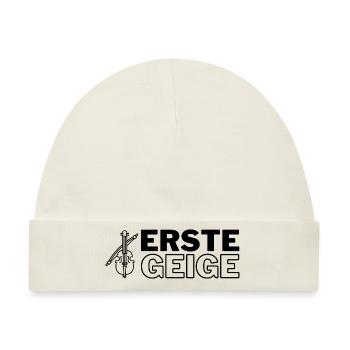 Erste Geige - Baby Premium Organic Mütze - Naturweiß - Vorne