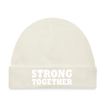 Strong together - Baby Premium Organic Mütze - Naturweiß - Vorne