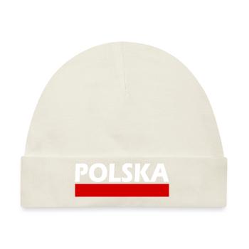 Polska - Baby Premium Organic Mütze - Naturweiß - Vorne