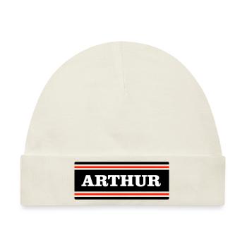 ARTHUR - Baby Premium Organic Mütze - Naturweiß - Vorne