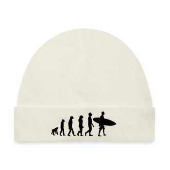 SURFER - Baby Premium Organic Mütze - Naturweiß - Vorne