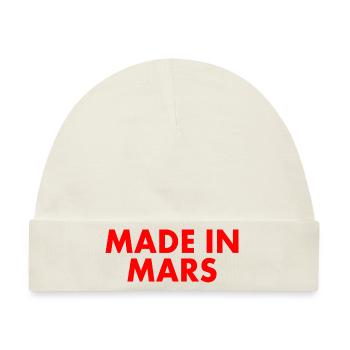 Made in mars - Baby Premium Organic Mütze - Naturweiß - Vorne