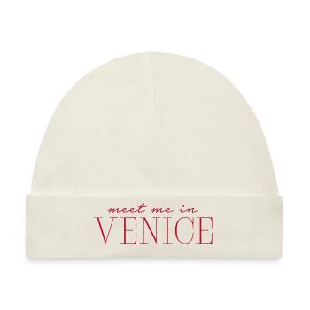 Venice Venedig - Baby Premium Organic Mütze - Naturweiß - Vorne