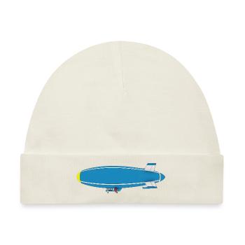 Luftschiff, Zeppelin, Seitenansicht - Baby Premium Organic Mütze - Naturweiß - Vorne