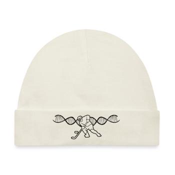 Eishockey Geschenk Wintersport Eishockeyteam - Baby Premium Organic Mütze - Naturweiß - Vorne