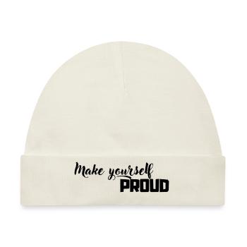 make yourself - Baby Premium Organic Mütze - Naturweiß - Vorne