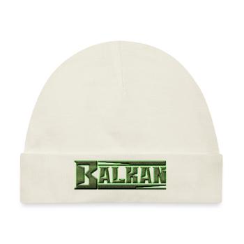 Exyu Balkan Rock Bosnien Kroatien Serbien - Baby Premium Organic Mütze - Naturweiß - Vorne
