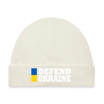 Defend ukraine - Baby Premium Organic Mütze - Naturweiß - Vorne
