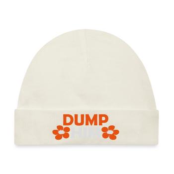 dump him Zitat Logo - Baby Premium Organic Mütze - Naturweiß - Vorne
