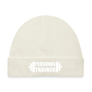 Personal Trainer - Baby Premium Organic Mütze - Naturweiß - Vorne