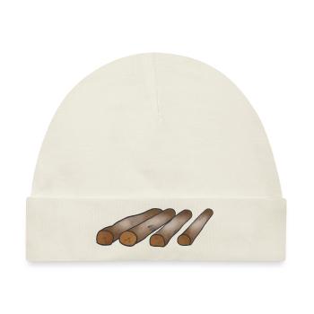 Holz Heizen Holz Liebhaber Geschenk - Baby Premium Organic Mütze - Naturweiß - Vorne