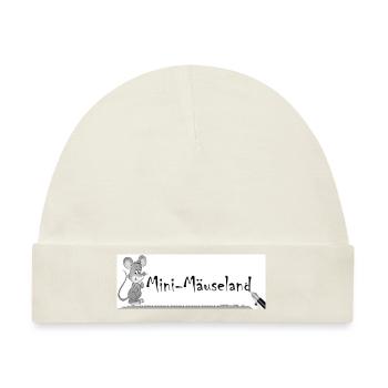 Logo SW - Baby Premium Organic Mütze - Naturweiß - Vorne