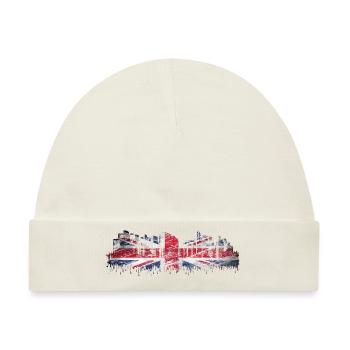 England UK London British English Vereinigtes Königreich - Baby Premium Organic Mütze - Naturweiß - Vorne