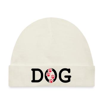 Dog - Baby Premium Organic Mütze - Naturweiß - Vorne