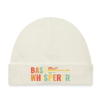 For best Bass Player BASSIST QUOTE Bass Whisperer - Baby Premium Organic Mütze - Naturweiß - Vorne