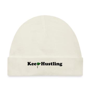Keep Hustling - Baby Premium Organic Mütze - Naturweiß - Vorne