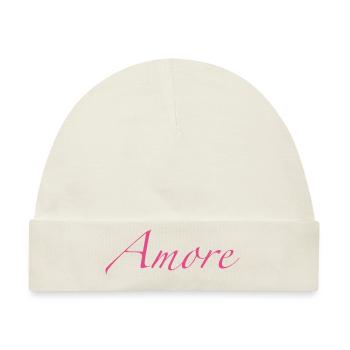 Amore - Baby Premium Organic Mütze - Naturweiß - Vorne