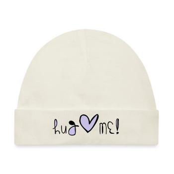 Hug Me - Baby Premium Organic Mütze - Naturweiß - Vorne