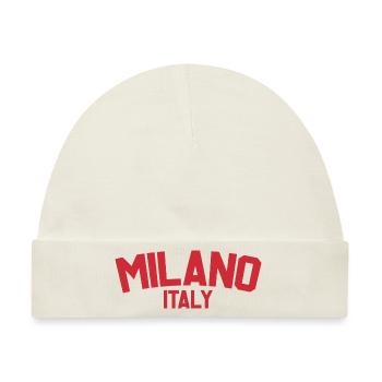 Mailand Italien - Baby Premium Organic Mütze - Naturweiß - Vorne