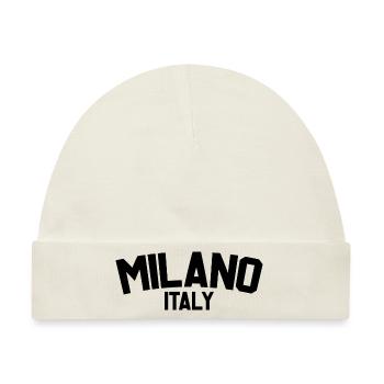 Mailand Italien - Baby Premium Organic Mütze - Naturweiß - Vorne