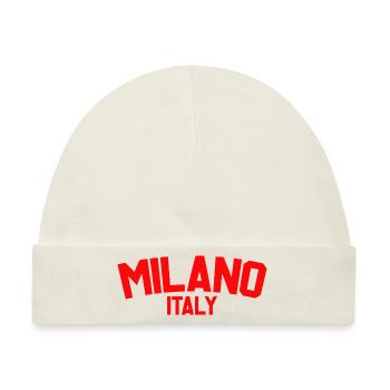 Mailand Italien - Baby Premium Organic Mütze - Naturweiß - Vorne